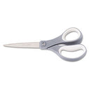 Fiskars® Everyday Titanium Softgrip Scissors, 8" Long, 3.1" Cut Length, Gray, Straight Handle