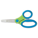 Westcott® Titanium Bonded Kids Scissors, Rounded Tip, 5" Long, 2" Cut Length, Randomly Assorted Straight Handles