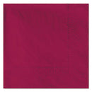 Beverage Napkins, 2-Ply, 9 1/2 x 9 1/2, Burgundy, 1000/Carton