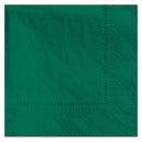 Beverage Napkins, 2-Ply, 9 1/2 x 9 1/2, Hunter Green, 1000/Carton
