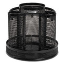 Rolodex™ Wire Mesh Spinning Desk Sorter, 8 Compartments, Steel Mesh, 6.5" Diameter x 6.5"h, Black