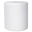 Hard Roll Paper Towels with Premium Absorbency Pockets, 1-Ply, 8" x 600 ft, 1.75" Core, White, 6 Rolls/Carton