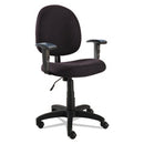 Alera® Alera Essentia Series Swivel Task Chair with Adjustable Arms, Supports Up to 275 lb, 17.71" to 22.44" Seat Height, Black