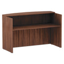 Alera® Alera Valencia Series Reception Desk with Transaction Counter, 71" x 35.5" x 42.5", Modern Walnut