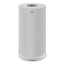 Rubbermaid® Commercial European and Metallic Series Receptacle with Drop-In Top, 15 gal, Steel, Satin Stainless