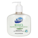 Dial® Professional Basics Liquid Hand Soap, Fresh Floral, 16 oz Pump, 12/Carton