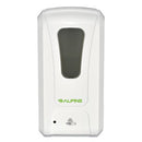 Alpine Liquid Hand Sanitizer/Soap Dispenser, 1,000 mL, 6 x 4.48 x 11.1, White