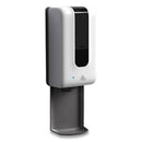 GN1 Automatic Hand Sanitizer Dispenser with Tray, 1,200 mL, 5.9 x 3.8 x 17.9, White/Gray