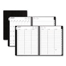 Blue Sky® Aligned Weekly/Monthly Appointment Planner, 11 x 8.25, Black Cover, 12-Month (Jan to Dec): 2023