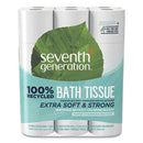 100% Recycled Bathroom Tissue, Septic Safe, 2-Ply, White, 240 Sheets/Roll, 24/Pack, 2 Packs/Carton