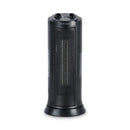 Alera® Mini Tower Ceramic Heater, 1,500 W, 7.37 x 7.37 x 17.37, Black