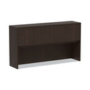 Alera® Alera Valencia Series Hutch with Doors, 4 Compartments, 64.75w x 15d x 35.38h, Espresso