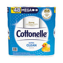 Ultra CleanCare Toilet Paper, Strong Tissue, Mega Rolls, Septic Safe, 1-Ply, White, 284/Roll, 12 Rolls/Pack, 48 Rolls/Carton