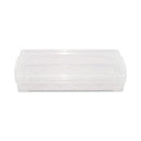 Advantus Super Stacker Pencil Box, Plastic, 8.25 x 3.75 x 1.5, Clear