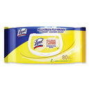 Disinfecting Wipes Flatpacks, 1-Ply, 6.69 x 7.87, Lemon and Lime Blossom, White, 80 Wipes/Flat Pack
