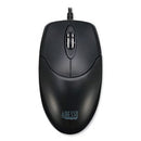Adesso iMouse Desktop Full Sized Mouse, USB, Left/Right Hand Use, Black