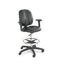 Safco® Adjustable T-Pad Arms for Safco Apprentice Series Chairs, 4.13 x 10.25 x 10, Black, 2/Set